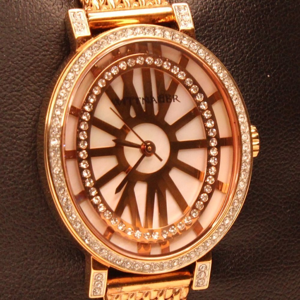 Wittnauer Women's Dress Watch Crystal Accents Rose Gold 28mm - Picture 8 of 12